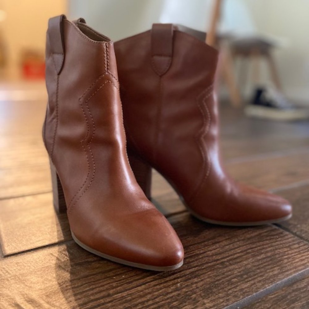 Dark Tan Lincoln Square Ankle Boots